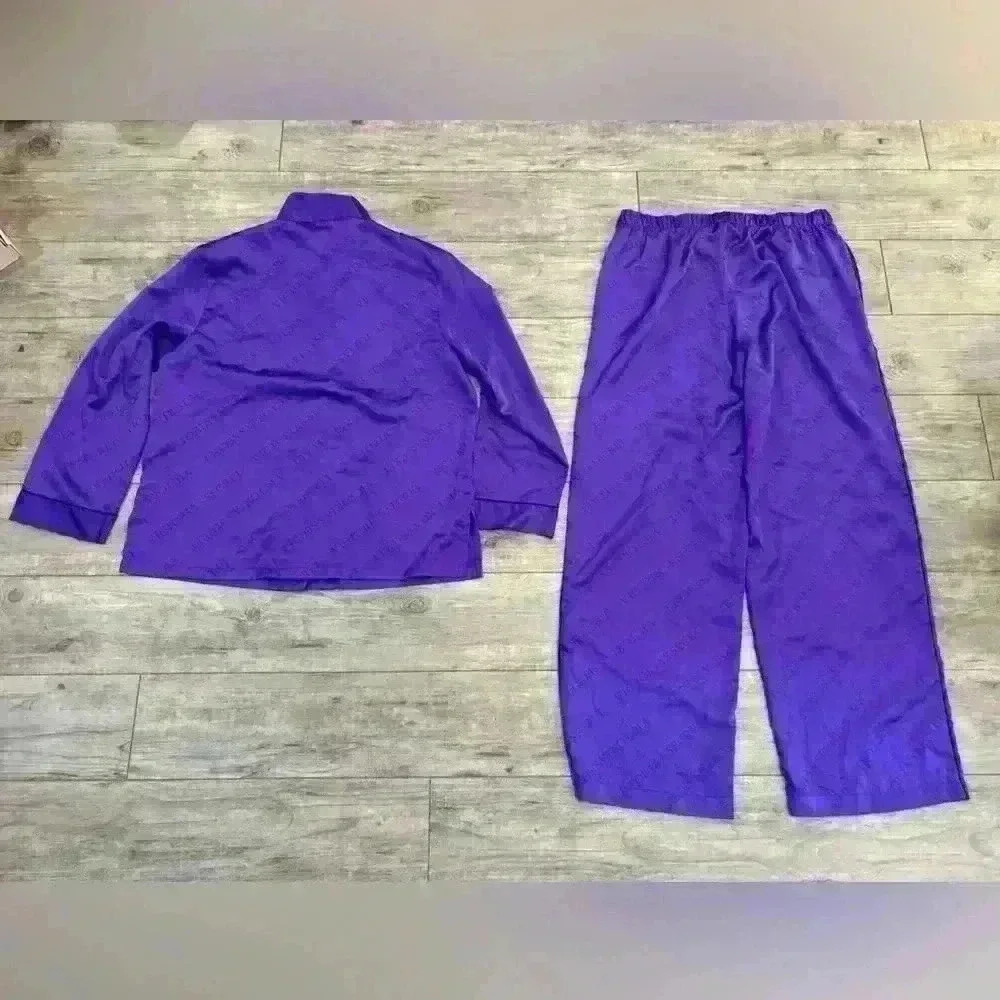 Victorias Secret Purple 2 Piece PJ Set Size Medium - Picture 2 of 16
